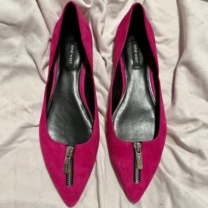 BRAND NEW Nine West Magenta Pink Ballet Flats, Women's Size 9.5 w/o Box